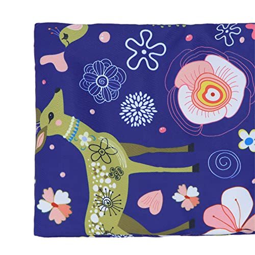 Wontee Small Pet Sleeping Pouch Sleep Bag Warm Bed Hideout for Hamsters Hedgehogs Sugar Gliders Squirrels (L, Blue Elk) - size: L