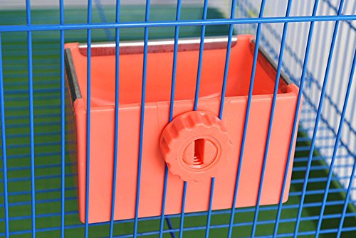 Bird Food Feeding Dish Water Seed Feeder Bowl for Parrot Budgies Parakeet Cockatiels Conure Lovebirds Finch Pigeons African Greys Poultry Chinchilla Guinea Pig Rabbit Cage