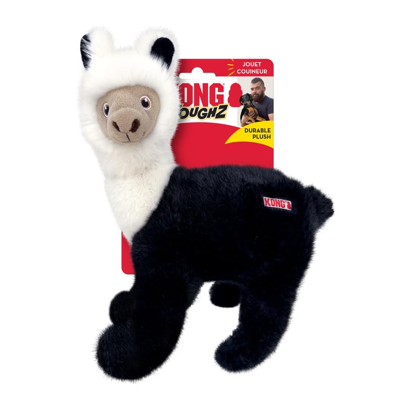 KONG Toughz Durable Plush Dog Toy - Long-Lasting Soft Chew Toy for Aggressive Chewers, Safe & Interactive for Dogs (Llama) - style: Llama