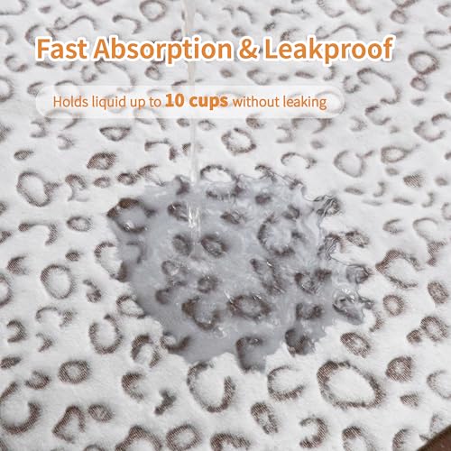 Reusable Puppy Pads, Washable Pee Pads, Leakproof 16"x 30" 2 Pack | High Absorbency Dog Training Pads, Wee Wee Pads With Waterproof Non-Slip Base For Indoor Potty, Crates, Playpen & Senior Dogs - size: 16x30(pack of 2)-Brown