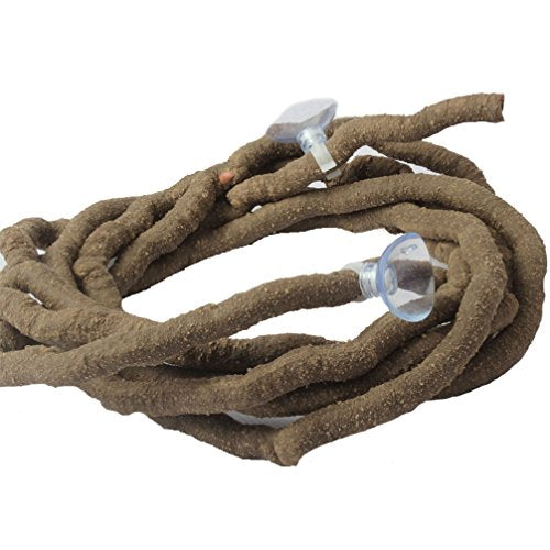 emours Small Animal Bend-A-Branch Jungle Vine Pet Habitat Decor | With Suction Cups - color: Brown