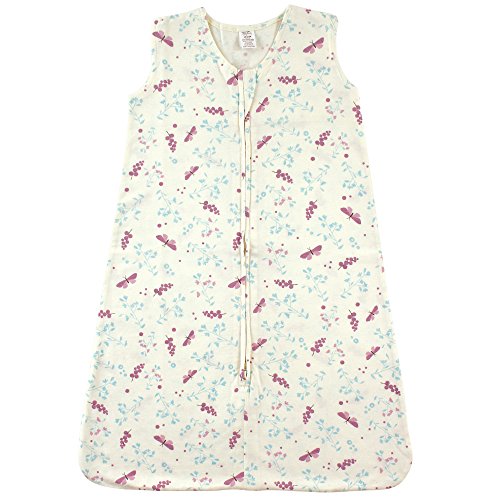 Touched by Nature Unisex Baby Organic Cotton Sleeveless Wearable Sleeping Bag, Sack, Blanket, Botanical Flutter, 6-12 Months - color: Botanical Flutter, size: 6-12 Months