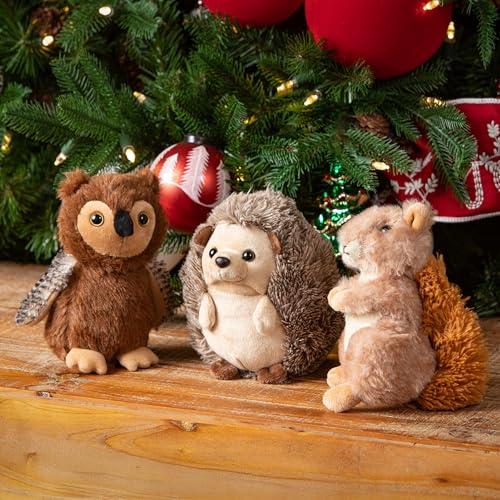 The Petting Zoo Owl Stuffed Animal Plushie, Gifts for Kids, Wild Onez Babiez Wildlife Animals, Brown Owl Plush Toy 6 Inches - color: Owl