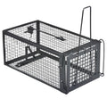 Gingbau Live Chipmunk Rat Trap Humane Vole Mouse Cage Trap - color: Black