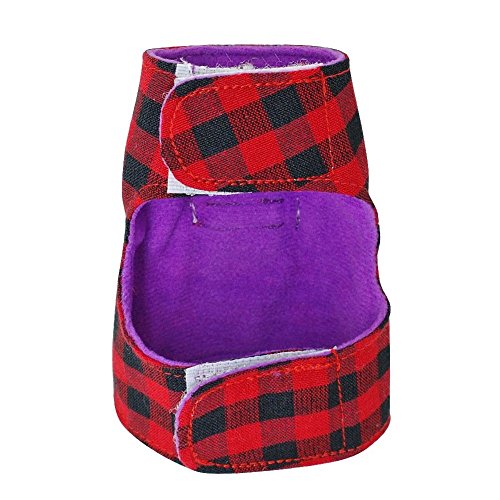 Stock Show Small Pet Outdoor Walking Harness Vest and Leash Set with Cute Bowknot Decor Chest Strap Harness for Rat Ferret Squirrel Hamster Clothes Accessory, Red Plaid