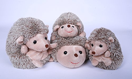 DILLY DUDU 15CM Hedgehog Stuffed Animal Plush Toy, Soft Toy Gift for Children Girlfriend (6 Inches)