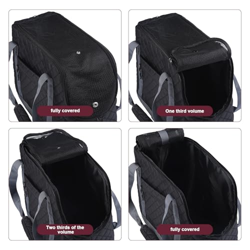 Dog Carriers for Small Dogs Puppy Purse Carrying Bag for Dog 0-11lbs Tote Bag Carrier with Pocket for Cat,Dog,Rabbit Under 11lbs Outdoor Puppy Carrier (Black, L15 * W7.5 *H 11.8 ")
