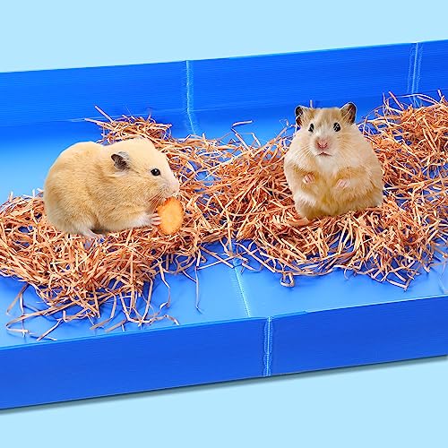 Thyle 2 Pcs Guinea Pig Cage Liner Corrugated Plastic Cage Liner Base 2 x 4 Panel Size 55" L x 27" w Guinea Pig Cages Bottom for Small Animals Hedgehogs Rabbits Cages Tray Blue