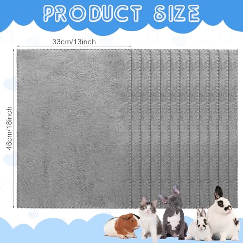 Thyle 12 Pcs Washable Pee Pads for Dogs Reusable Waterproof Training Puppy Pads Bulk Absorbent Pet Whelping Small Dog Mats for Crate Bed Sofa(Gray,13 x 18 Inch) - size: 13 x 18 Inch
