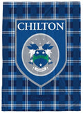 Jay Franco Gilmore Girls Chilton Crest Plush Throw Blanket - Measures 50 x 60 Inches, Super Soft Lightweight Fleece Bedding - color: Blue - Gilmore Girls