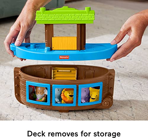 Fisher-Price Little People Noah’s Ark Playset | Toddler Toys, 12 Animals & Noah Figure, Pretend Play for Kids Ages 1+ Years (Amazon Exclusive)