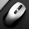 2.4G USB Wireless Mouse, Ergonomic Design, Stable Connection Process, Low Latency, Plug-and-Play, Portable Wireless Gaming Mouse, Suitable for laptops and desktops - color: Silver