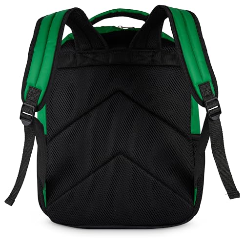AI ACCESSORY INNOVATIONS Minecraft Backpack for Boys & Girls, Big Face Creeper School Bag with Front Pocket, TNT Rubber Molded Dangle, Green - style: Minecraft