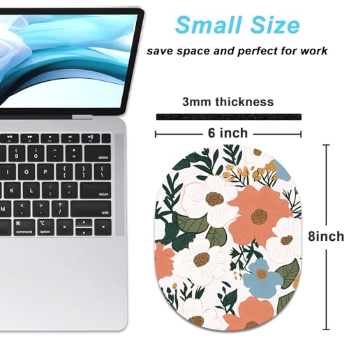 Rimilak Small Mouse Pad 6 x 8 Inch, Takes up Wrist and Mouse Space, Waterproof Compact Mini Mouse Mat for Laptop Computer Wireless Mouse Keyboard Home Office Travel,Beauty Flower - color: Beauty Flower, size: 8L x 6W inches
