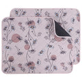 IEUUMLER Washable Pee Pads for Dogs, 2 Pack Non-Slip & Waterproof Pack Whelping Pad, Reusable Washable Puppy Potty Training Pad with Fast Absorbent for Playpen EU007 (Pink Daisy, 24"X18"-2pcs) - size: 24"X18"-2pcs