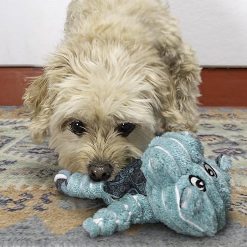 KONG Floppy Knots - Durable No‑Stuffing Squeaky Rope & Plush Dog Toy - for Teething, Playing (Hippo, X-Small) - color: Hippo, size: X-Small