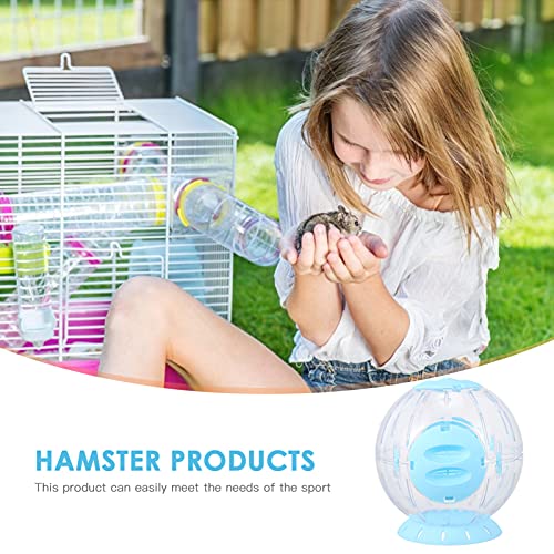 Hamster Running Ball 8.66-Inch Transparent Pet Toy for Small Animals Exercise and Activity Wheel Suitable for Hamsters Gerbils Rats Hedgehogs