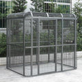 SENY Heavy Duty Walk-in Bird Aviary Cage, Metal, Expandable, 79x86x62 Inches, for Parrots, Macaws, Cockatoos, Reptiles, Dogs (Wire Size: 0.20", 86" L x 62" W x 79" H) - size: 86.0"L x 62.0"W x 79.0"H