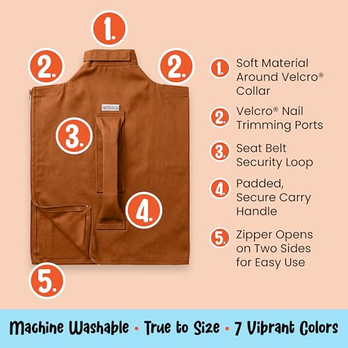 Cozy Comfort Carrier - Small Caramel Cat Carrier Soft and Pet Carrier for Medication Administration, Nail Clipping, Travel, Vet Visits, and Dental Care - color: Caramel, size: Small