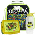 Get Trend Teenage Mutant Ninja Turtles Boys Lunch Box 3Pc Set | Kids Insulated Lunch Bag with BPA-Free Water Bottle and Bento Box, Back to School Gifts for Boys - color: Green/Black TMNT