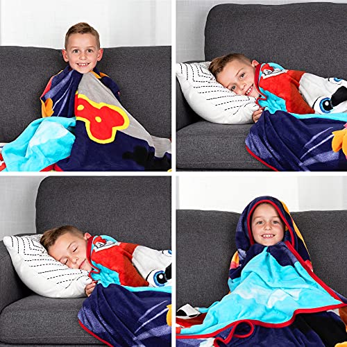 Franco Kids Bedding Super Soft Plush Micro Raschel Blanket, 62 in x 90 in, Paw Patrol - color: Paw Patrol, size: 62 in x 90 in