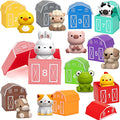 Learning Toys for 1,2,3 Year Old Toddlers, 20Pcs Farm Animals Toys Montessori Counting, Matching & Sorting Fine Motor Games, Christmas Birthday Easter Gift for Baby Boys Girls Age 12-18 Months - style: FARM