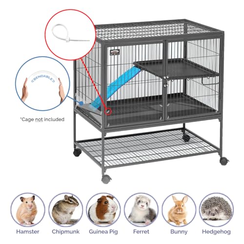 8 Pack Pet Cage Liner Sheets 14" x 4.5" Protective Plastic Siding Flexible and Pliable with Zip Ties Rabbit Sugar Glider Squirrel Guinea Pig Cages Urine Guard by Marketing Holders - size: 14" x 4.5" 8 Pack