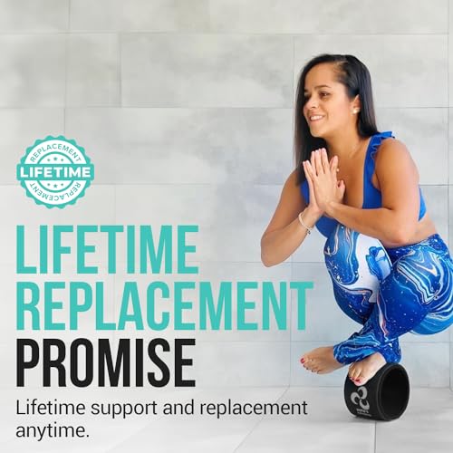 Yoga Wheel Set - Extra Wide Jumbo Wheel & Mini Massage Wheel | Stretching Strap with Starter Guide - Deep Stretches Plus Targeted Muscle Relief - Relieve Back Pain & Improve Mobility - style: Small