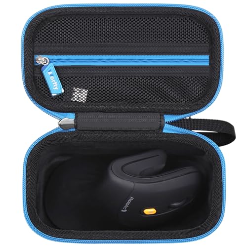 Case for ProtoArc Ergonomic Mouse, Travel Carrying Case Compatible with ProtoArc EM11 NL Bluetooth Rechargeable Wireless Vertical Mouse (Black-Blue) - color: Black-Blue