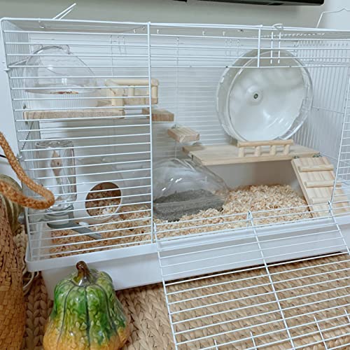 Wooden Platform with Ladder, Pet Activity Structure, Bird, Chinchilla, Guinea Pig, Hamster, Rat Cage Accessories
