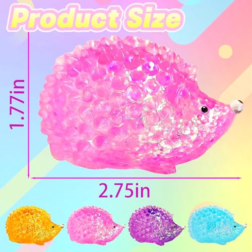 1Pcs Pink Hedgehog Stress Relief Squishy Ball, Squishy Hedgehog Stress Ball | Soft Sensory Hedgehog Squishy Ball with Cute Hedgehog Shape, Durable Squishy Squeeze Ball for Home Workplace Casual Daily Use - color: Pink