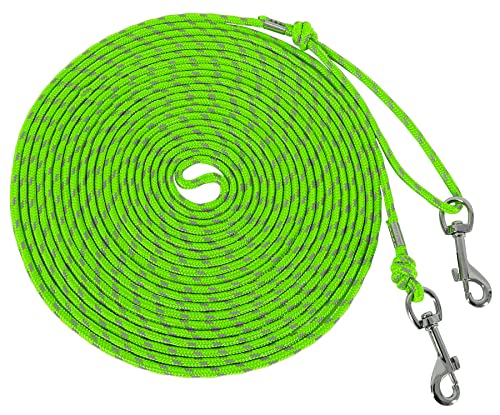 Reflective Cat Leash -50FT Cat Cable Out Escape Proof Walking Leads Yard Long Durable Safe Leash Traning Play Outdoor for Puppies/Kittens/Small Animals(Green) - color: Green, size: 50FT