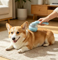 Pet Bath Brush 2 in 1 Cat Shampoo Grooming Massage Brush with Soap Dispenser Shower Scrubber Pet Shower Gromming Suitable for Long and Short Haired Dogs and Cats Gifts for Dog Lovers(Blue)