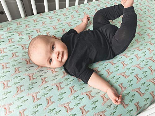 Premium Fitted Knit Crib Sheet/Toddler Sheet Cusco by Copper Pearl - color: Cusco