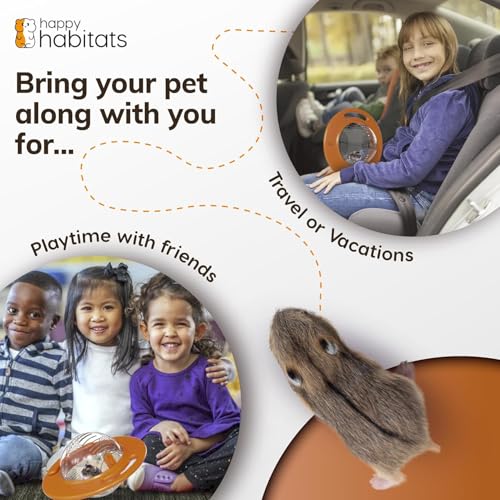 Roam Ring Accessory – Pet Rat and Hamster Accessories | Convert Your Hamster Ball into a Small Pet Carrier for Safe, Active Play – Small Animal Toys for Gerbils, Mice & More - size: Roam Ring