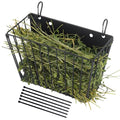 Rabbit Hay Feeder, with Heavy-Duty Metal Frame， Hay Holder for Rabbits - for Rabbits， Bunny, Guinea Pigs, Chinchillas， 9.6x4.5x6.3 inch - color: Black-1PCS