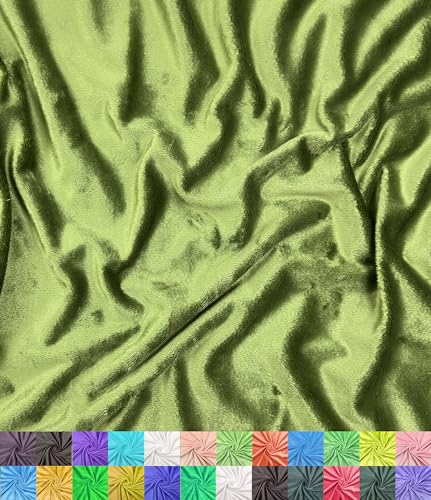Barcelonetta | Minky Fabric | Plush, Super Soft, Cuddle | Solid Minky | by the Yard | 60" Wide | Baby Blanket, Change Station Cover, Pillow, Scarf, Beanie (Olive, 1 Yard) - color: Olive, size: 1 Yard
