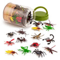 Terra by Battat Insect World Bug Toys, 60 Mini Figures in Tube, Insects | 60 toy bugs in 12 realistic designs with ants, scorpions, beetles, dragonflies and more in a storage tube, Insects, 3+ Years - style: 60pcs Insects & Bugs