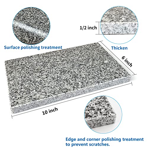 Chinchilla Cooling Stone Durable Cool Down Easy Clean in Hot Summer for Rabbit Hamster Guinea Pig Chinchilla Kitten Small Animals Spots of Grey