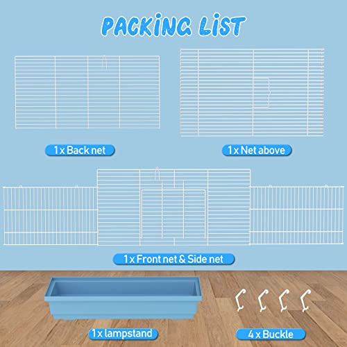 Hamster cage for Hamsters, Gerbils, mice, Rats, Small Guinea Pigs and Other Small Animals. - color: Blue, size: Medium