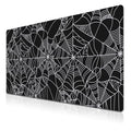 Gaming Mat Black Long Mousepad, Desktop Pad Big Mouse Pads Desk Mouse Pad, Computer Pad Non-Slip Rubber Base Waterproof with Stitched Edges, 35.4" X 15.7" Spider Web - color: Spider Web