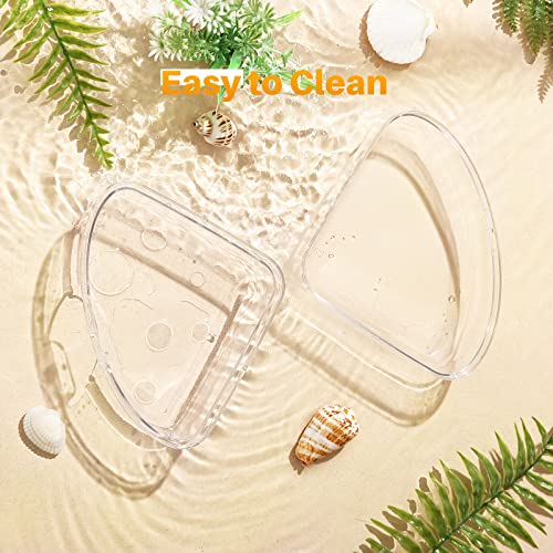 BUCATSTATE Hamster Sand Bath Box - Transparent Critter's Litter Box Sand Bath Shower Room & Digging Container Heighten Version for Guinea Pig Mice Gerbils or Other Small Pets (Small, Transparent) - color: Transparent, size: S