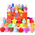 120 Pack Mochi Squishy Toys, Kawaii Mini Squishies Party Favors for Kids | Stress Relief Fidget Sensory Toys, Treasure Box Toy Classroom Prizes, Birthday Xmas Gift Easter Pinata Goodie Bag Stuffers - color: 120 Pcs