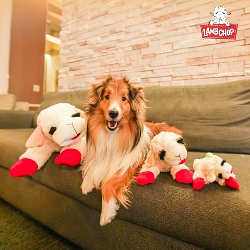 Multipet Standing Lamb Chop 13" Dog Toy - size: 13" Standing, style: White