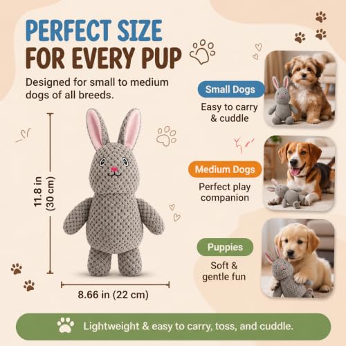 Act boldly 5-Pack Squeaky Dog Toys – Durable Animal-Shaped Plush Chew Toys for Dogs, Handmade Interactive Puppy Toys with Squeaker, Perfect for Reducing Destructive Behavior - color: blue/purple/green/grey/brown