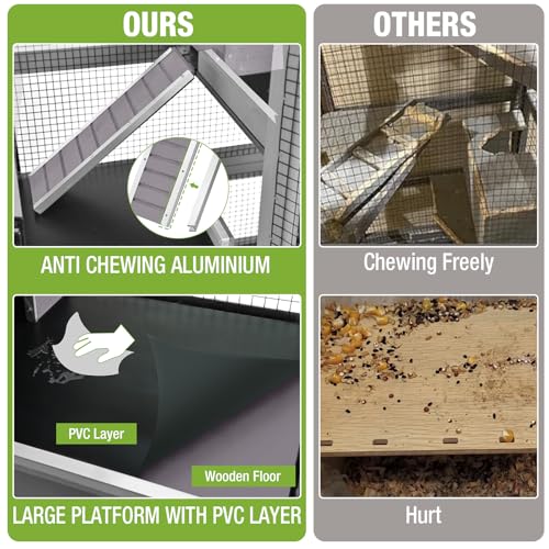 GUTINNEEN Ferret Cage Anti-Chewing Guinea Pig cage with Wheels Chinchilla Cage Metal Frame Small Animal Cage,Lizard,Squirrel Chameleon,Gerbils 5 Levels