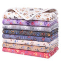 8 Pcs Guinea Pig Bedding Dog Blankets Small Reusable Animal Cage Liners Soft Washable Warm Crate Bed Pet Pad Sleep Mat for Dog Rabbit Ferret Hamster(24 x 16 Inch)