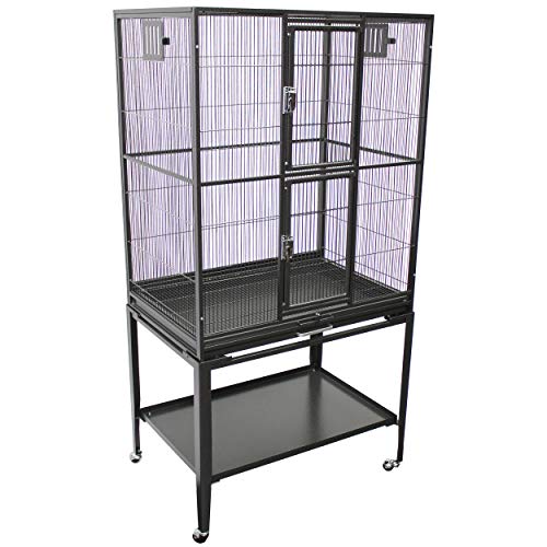 Brisbane Cage & Starter Package for Sugar Gliders - Includes Durable Cage, Healthy Food Variety, Exercise Wheel, Food Dishes, Water Bottle & Nest Pouch