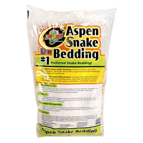 Zoo Med Aspen Snake Bedding 8qt - color: Whites & Tans, size: 8 quart