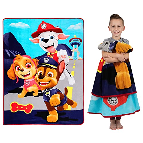Franco Kids Bedding Super Soft Plush Micro Raschel Blanket, 62 in x 90 in, Paw Patrol - color: Paw Patrol, size: 62 in x 90 in